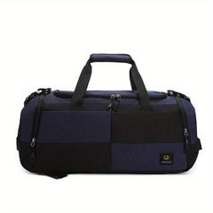 Large Capacity Colorblock Travel Backpack Multifunctional Luggage Bag