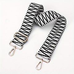 Women's Striped Wide Shoulder Strap Guitar Shopping Bag Handbag