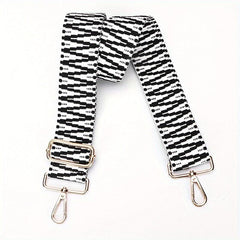 Women's Striped Wide Shoulder Strap Guitar Shopping Bag Handbag