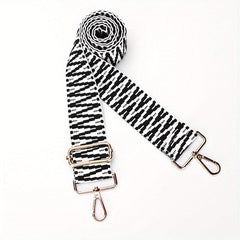 Women's Striped Wide Shoulder Strap Guitar Shopping Bag Handbag
