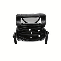Crocodile Pattern Crossbody Bag With Top Handle