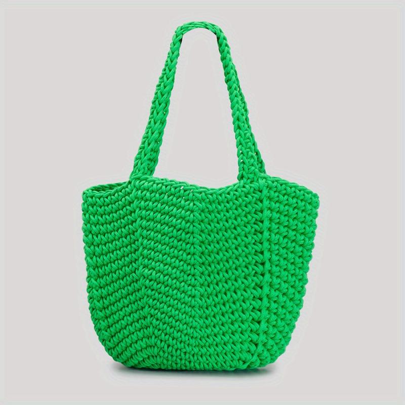 Literary Crochet Bag Large Capacity Crossbody Tote