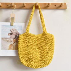 Literary Crochet Bag Large Capacity Crossbody Tote