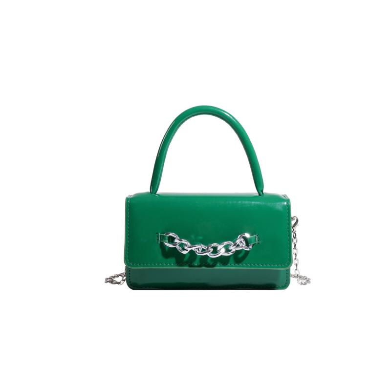 Chain Square Crossbody Bag Top Handle Satchel Purse