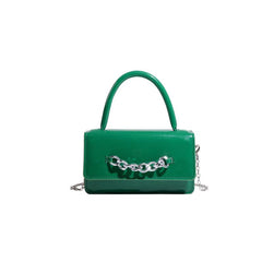Chain Square Crossbody Bag Top Handle Satchel Purse