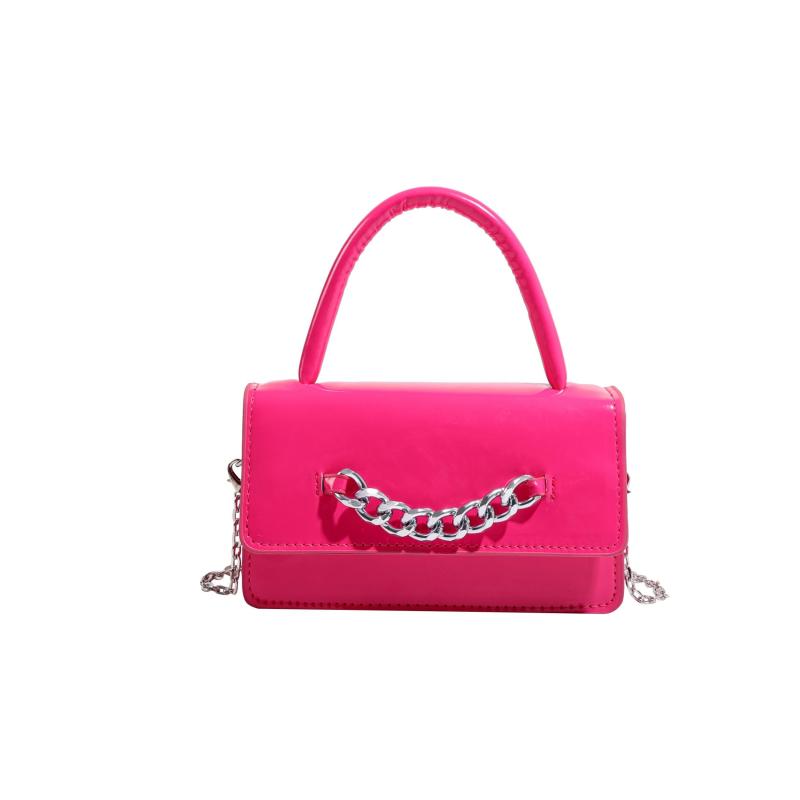 Chain Square Crossbody Bag Top Handle Satchel Purse