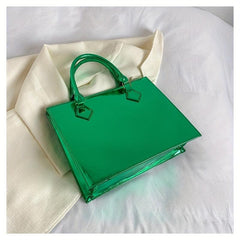 Crocodile Embossed Square Bag Large Capacity Tote Bag