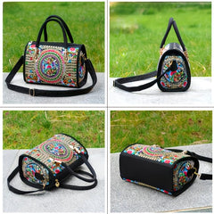 Embroidered Crossbody Bag for Women