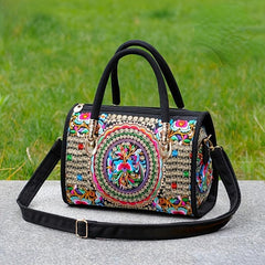 Embroidered Crossbody Bag for Women