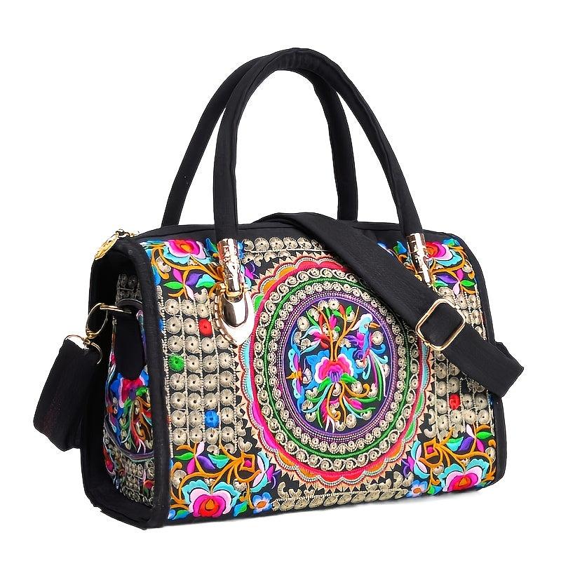 Embroidered Crossbody Bag for Women