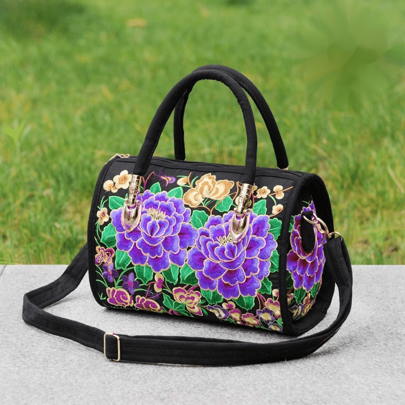 Embroidered Crossbody Bag for Women