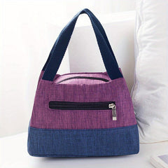 Contrast Canvas Lunch Box Bag Mummy Bag Handbags