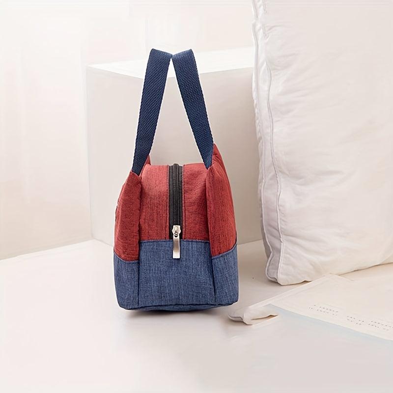 Contrast Canvas Lunch Box Bag Mummy Bag Handbags