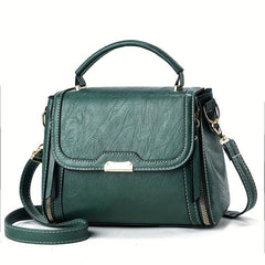 Women's PU Leather Crossbody Bag Top Handle Satchel Purse