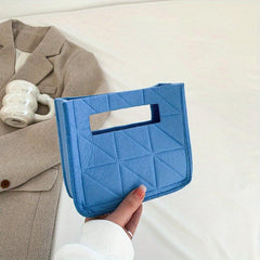 Mini Felt Handbag Foldable Phone Bag Women's Casual Purse