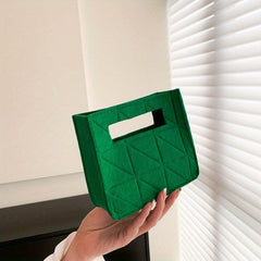 Mini Felt Handbag Foldable Phone Bag Women's Casual Purse