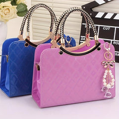 Quilted Tote Bag Stylish Satchel Women's Casual Handbag