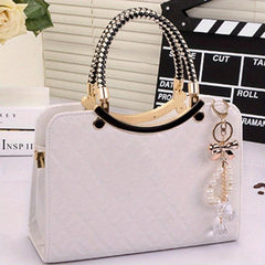 Quilted Tote Bag Stylish Satchel Women's Casual Handbag