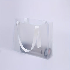 Transparent PVC Tote Bag Large Capacity Portable Travel Makeup & Comestic Bag