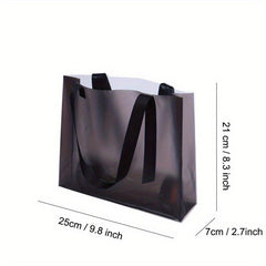 Transparent PVC Tote Bag Large Capacity Portable Travel Makeup & Comestic Bag