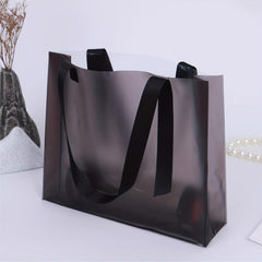 Transparent PVC Tote Bag Large Capacity Portable Travel Makeup & Comestic Bag