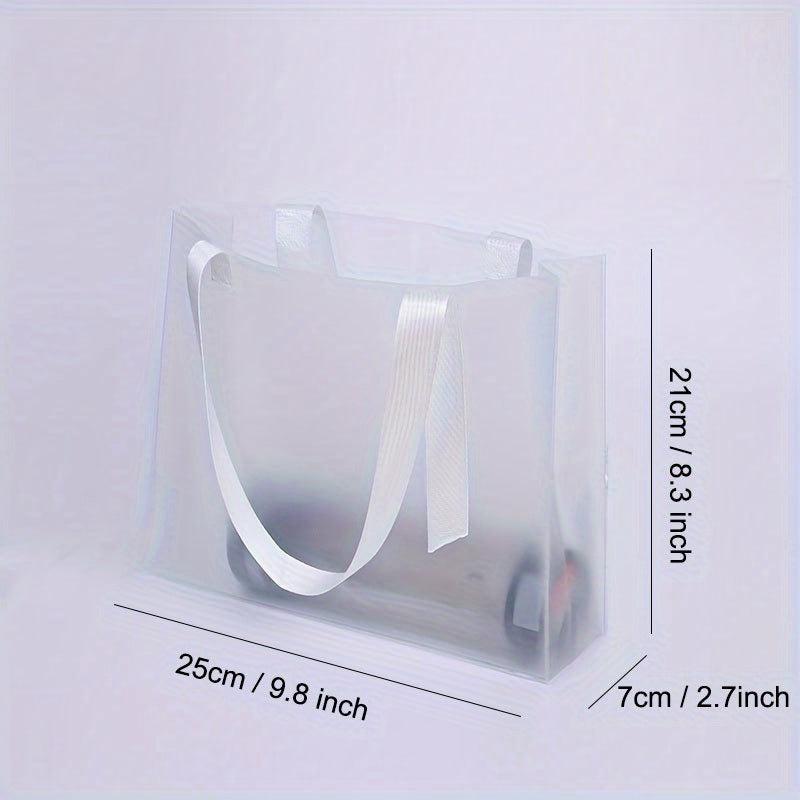 Transparent PVC Tote Bag Large Capacity Portable Travel Makeup & Comestic Bag