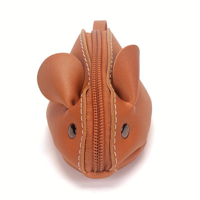 Mouse Clutch Bag Coin Purse PU Leather Wristlet