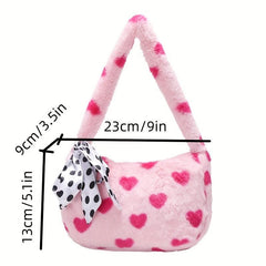 Flower Pattern Shoulder Bag Zipper Underarm Zipper Bag