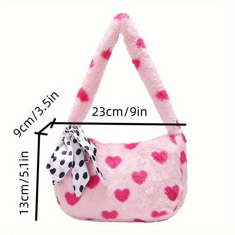 Flower Pattern Shoulder Bag Zipper Underarm Zipper Bag