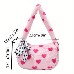 Flower Pattern Shoulder Bag Zipper Underarm Zipper Bag