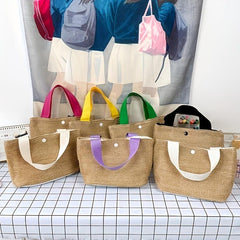 Women's Straw Tote Bag Summer Beach Handbag