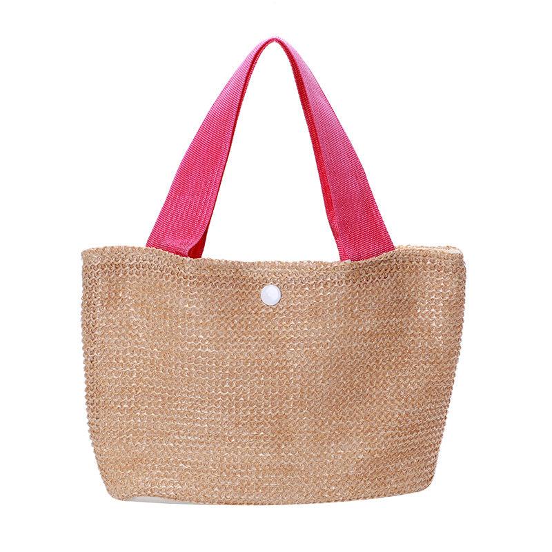 Women's Straw Tote Bag Summer Beach Handbag