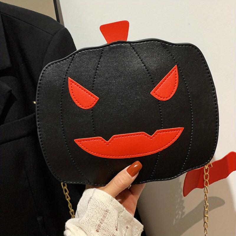 Halloween Pumpkin Shaped Crossbody Chain Bag