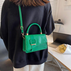 Women's Candy Crossbody Bag Buckle Decor Shoulder Bag