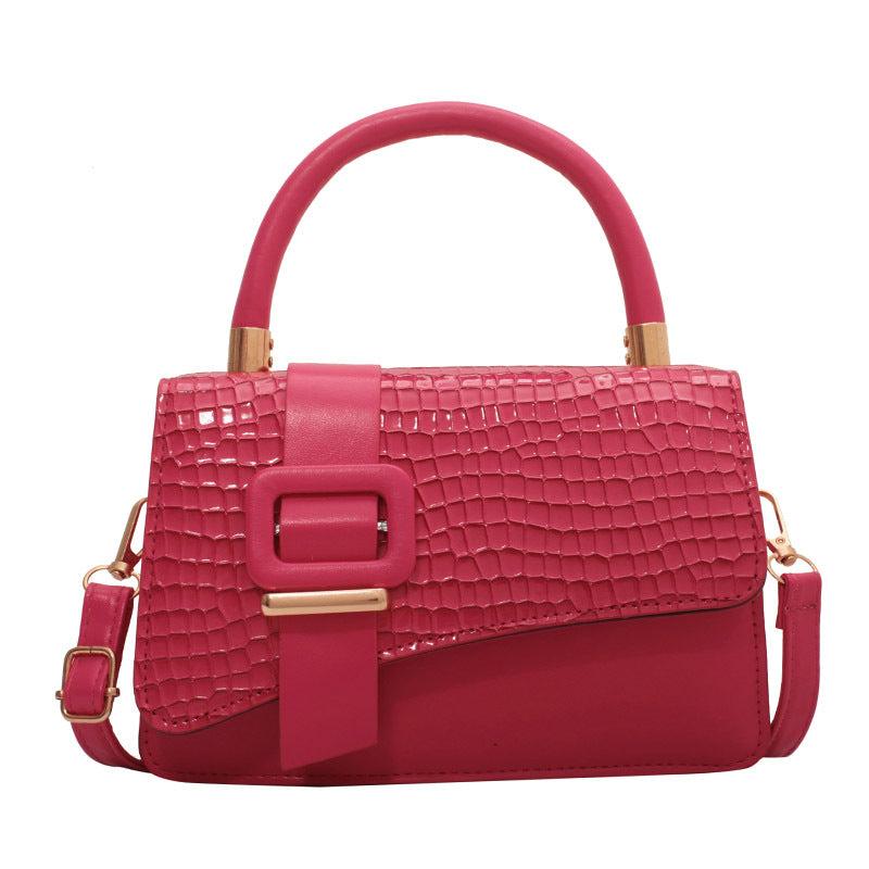 Women's Candy Crossbody Bag Buckle Decor Shoulder Bag