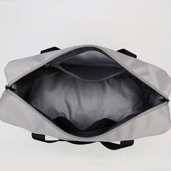 Large Capacity Weekender Duffle Bag Nylon Luggage Bag With Shoe Compartment