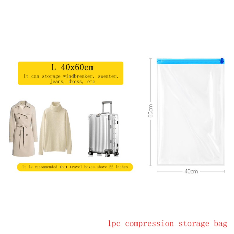 Travel Compression Bags Vacuum Packing Space Saver Bags Reusable