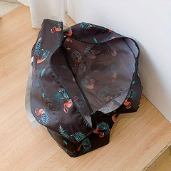 Nylon Foldable Travel Bags Printed Large Capacity Luggage Bag WaterProof
