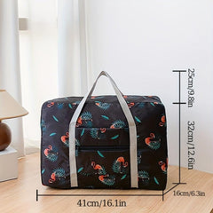 Nylon Foldable Travel Bags Printed Large Capacity Luggage Bag WaterProof