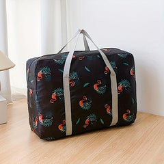 Nylon Foldable Travel Bags Printed Large Capacity Luggage Bag WaterProof