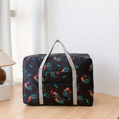 Nylon Foldable Travel Bags Printed Large Capacity Luggage Bag WaterProof