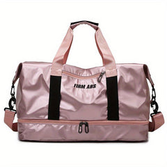 Portable Duffle Bag Multifunctional Dry & Wet Separation Nylon Weekender Bag