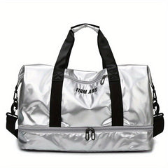 Portable Duffle Bag Multifunctional Dry & Wet Separation Nylon Weekender Bag