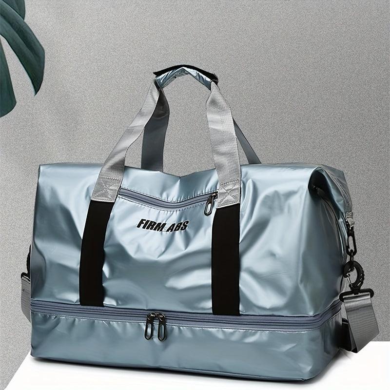 Portable Duffle Bag Multifunctional Dry & Wet Separation Nylon Weekender Bag