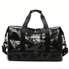 Portable Duffle Bag Multifunctional Dry & Wet Separation Nylon Weekender Bag