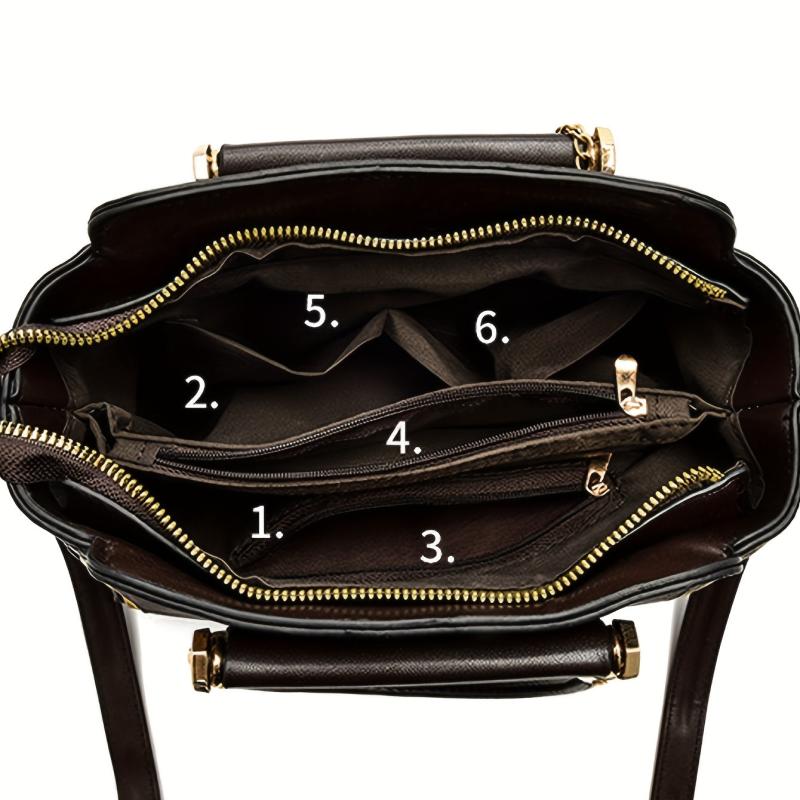 Tassel Pendant Top Handle Satchel Crossbody Bag