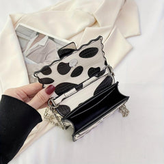 Mini Pearl Heart Chain Crossbody Bag Lipstick Bag Purse