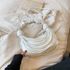 Y2K Sweet Noodle Crossbody Bag Knotted Handbag