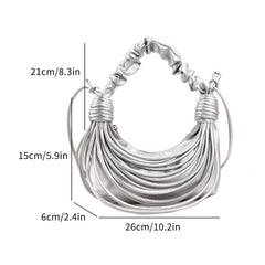 Y2K Sweet Noodle Crossbody Bag Knotted Handbag