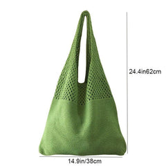 Vintage Crochet Shoulder Bag Hollow Out Hobo Purse